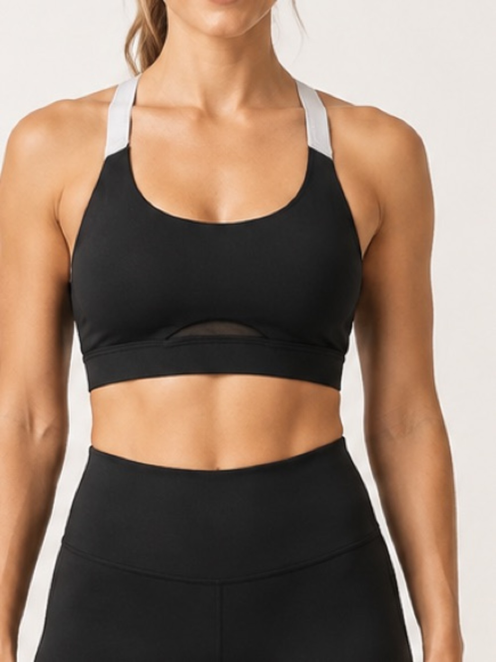 Lilybod Tammy Phantom Black Crisscross Sports Bra - Size S